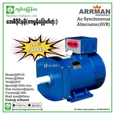 AC Dynamo ARRMAN ST-30 30kw 220V (6carbon)