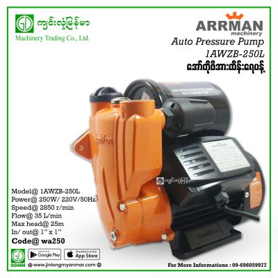 Auto Pressure Pump ARRMAN 1AWZB-250L 250W (1"x1")