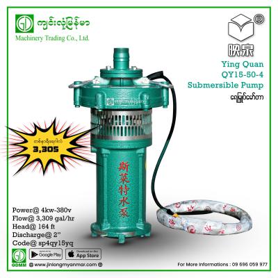 Submersible Pump Ying Quan Q10-32/2-1.5 4KW(380V)