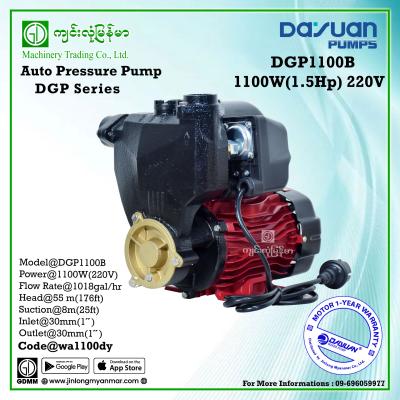 Auto Pressure Pump DAYUAN DGP1100B 1.1kw(1"x1") (220V)