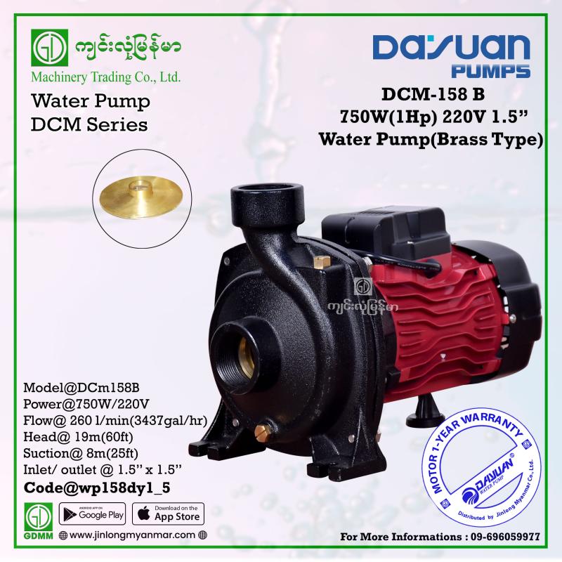Water Pump DAYUAN DCm158B 750W 1.5"x1.5" (220V)