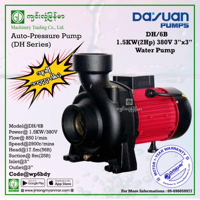 Water Pump DAYUAN DH/6B 1.5KW 3"x3"(380V)