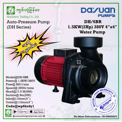 Water Pump DAYUAN DH/6BR 1.5kw 4"x4"(380V)