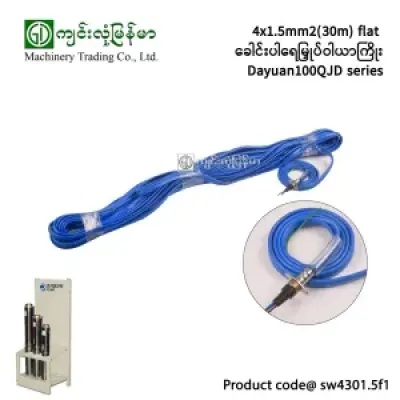 4×1.5mm²(30m)Flat ခေါင်းပါရေမြုပ်ဝါယာကြိုး DAYUAN100QJD Series